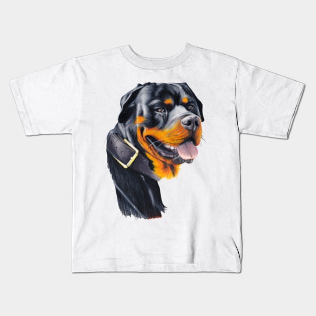 Rottweiler Kids T-Shirt by Apatche